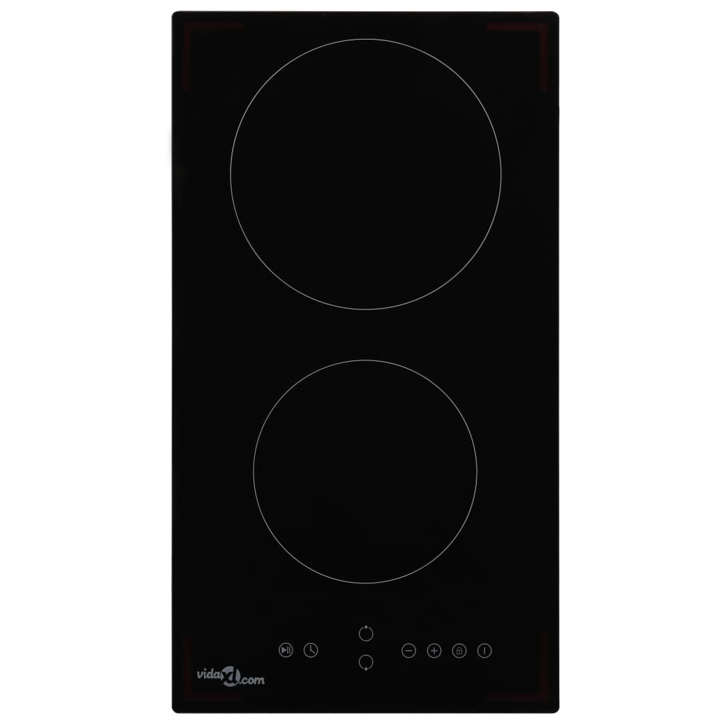VidaXL -Keramik -Kochfeld mit 2 Kochzonen Touch Control 3000 W