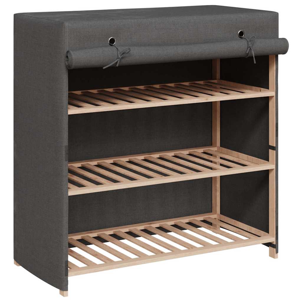 VidaXL Schuhschrank mit Abdeckung 79x40x80 cm Stoff Grau