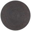 Vidaxl vloerkleed handgemaakt rond 90 cm jute donkergrijs