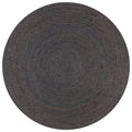 Vidaxl vloerkleed handgemaakt rond 120 cm jute donkergrijs