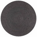 Vidaxl vloerkleed handgemaakt rond 150 cm jute donkergrijs