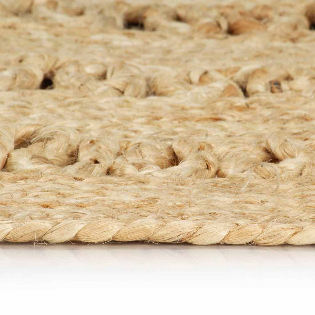VidaXL Handgeknüpfter Teppich 120 cm aus geflochtener Jute