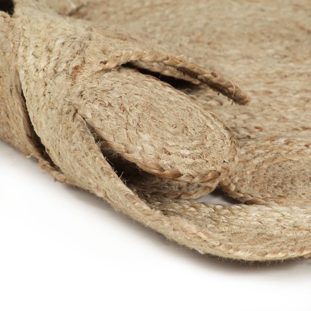 VidaXL Handgeknüpfter Teppich 120 cm aus geflochtener Jute
