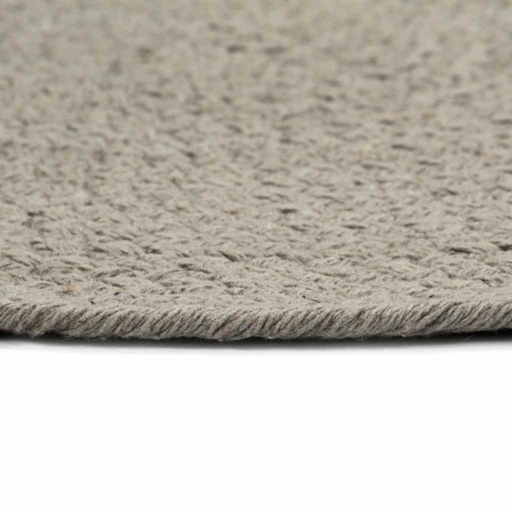 Vidaxl placemats 6 st rond 38 cm katoen effen grijs