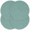 Vidaxl placemats 4 st rond 38 cm katoen effen groen