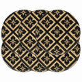 Vidaxl placemats 6 st rond 38 cm jute zwart