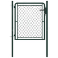 Vidaxl tuinpoort staal 100x75 cm groen