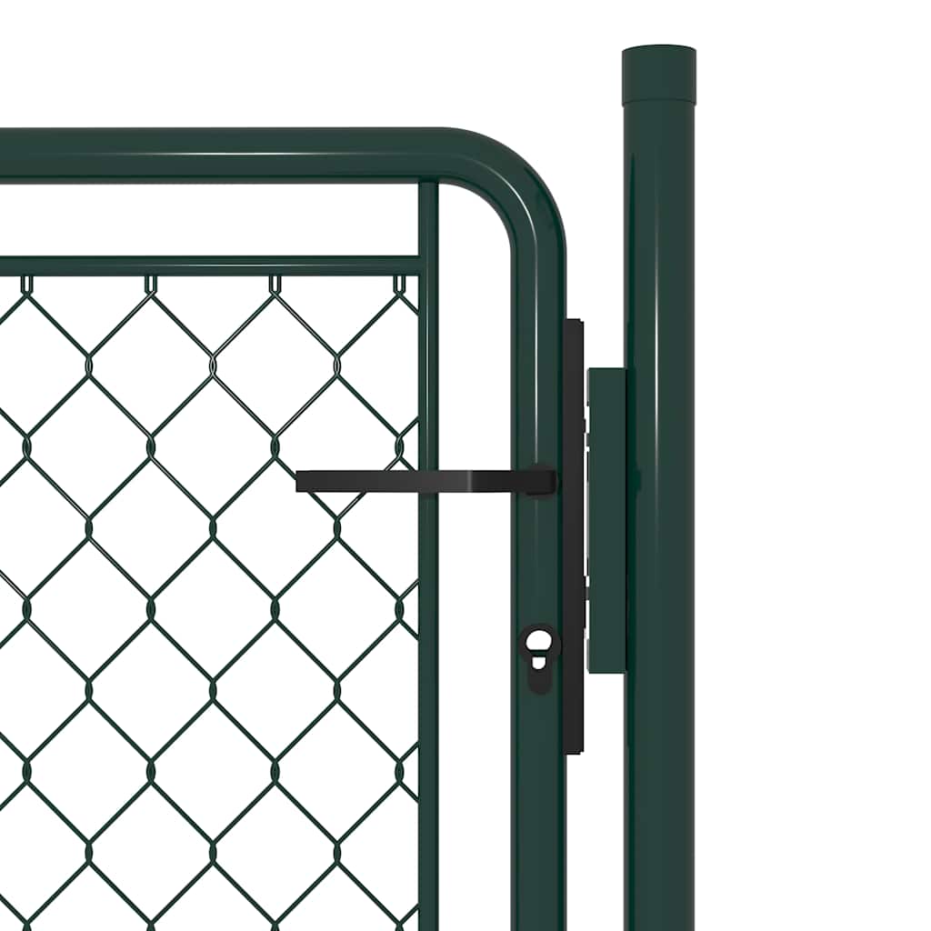 Vidaxl tuinpoort staal 100x75 cm groen