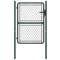 Vidaxl tuinpoort staal 100x125 cm groen