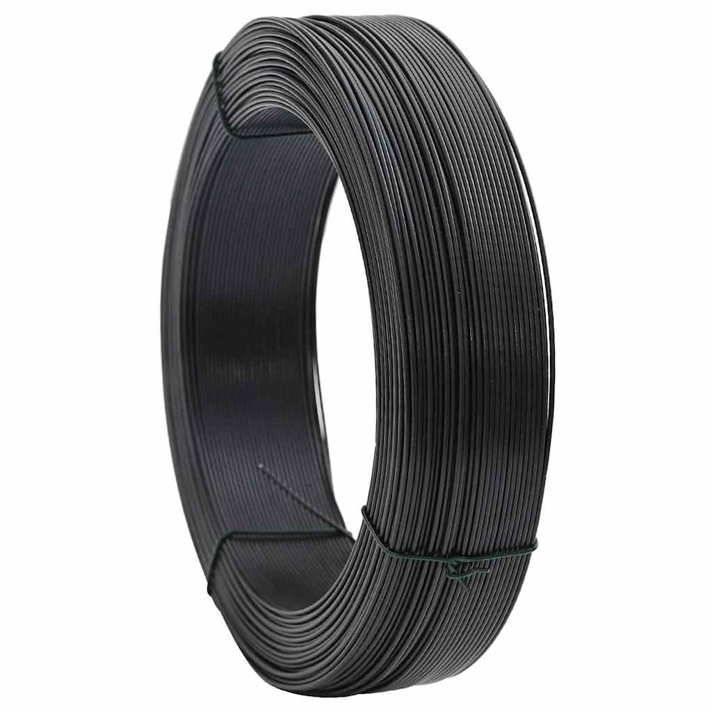 VidaXL Zaunbindedraht 250 m 1,4 2 mm Stahl Anthrazit