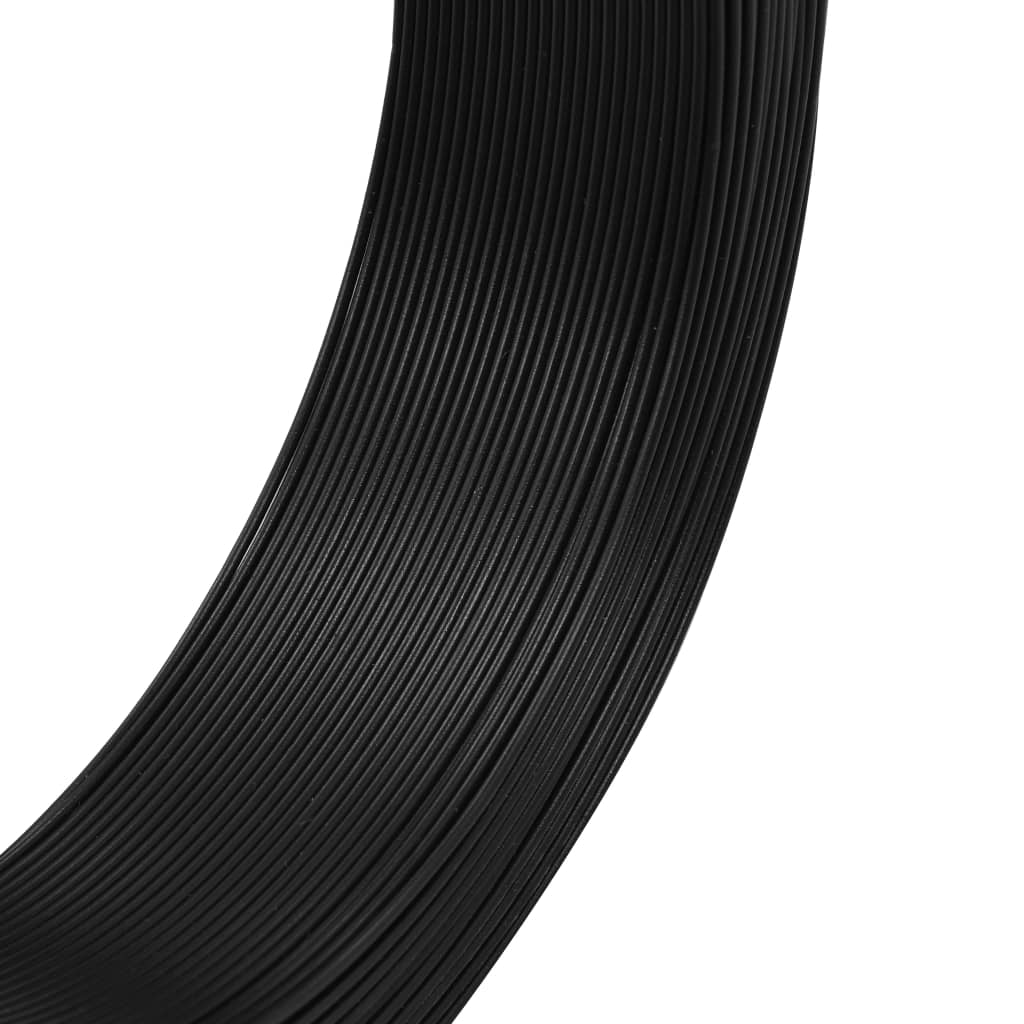 VidaXL Zaunbinde -Gewinde 250 m 1,6 2,5 mm Stahlanthrazit
