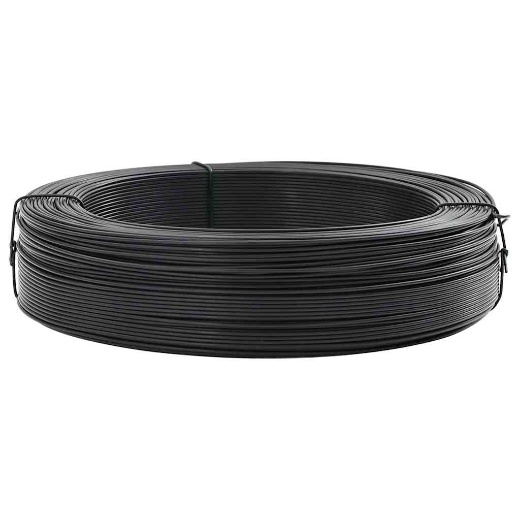 VidaXL Zaunbinde -Gewinde 250 m 1,6 2,5 mm Stahlanthrazit