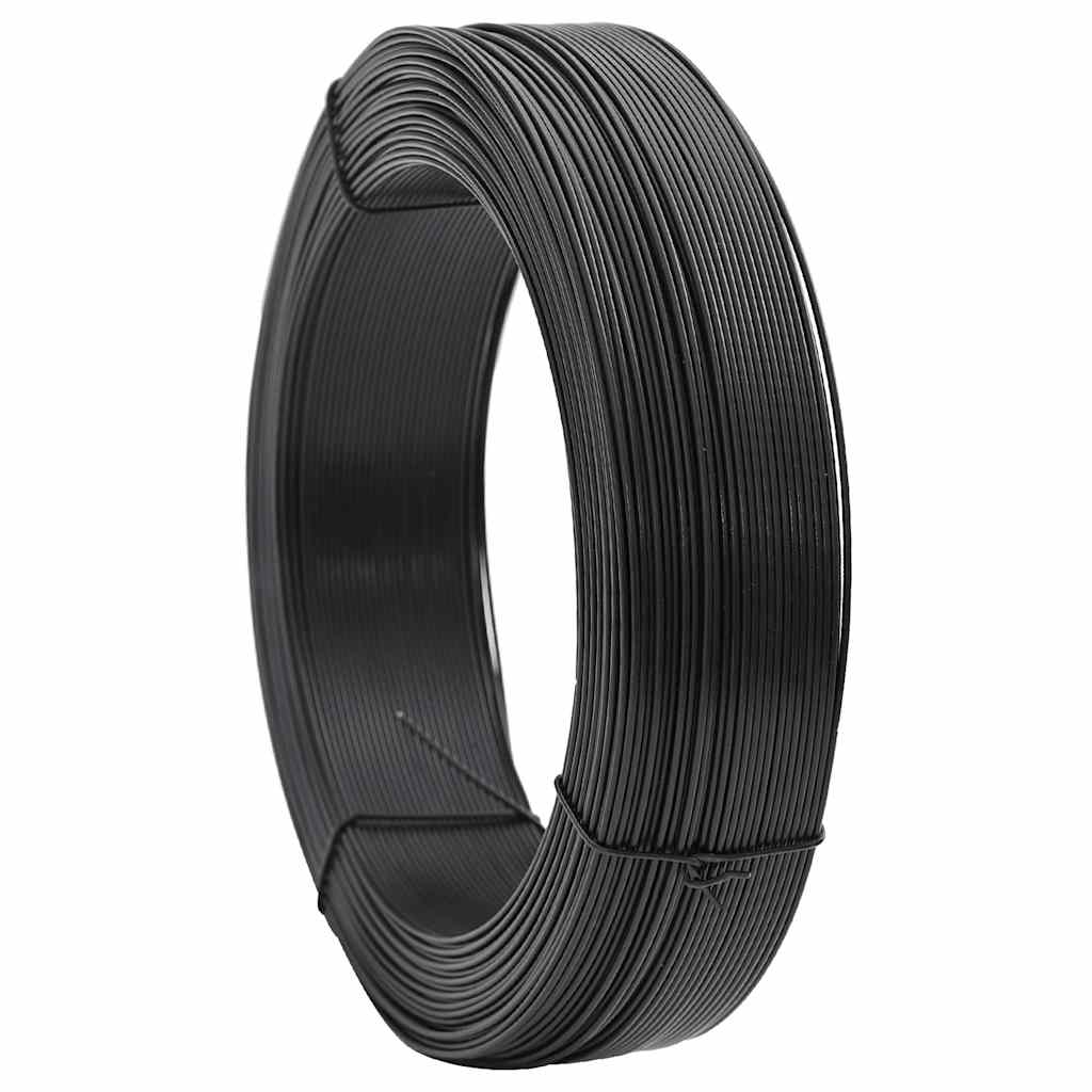 VidaXL Zaunbinde -Gewinde 250 m 2,3 3,8 mm Stahlanthrazit
