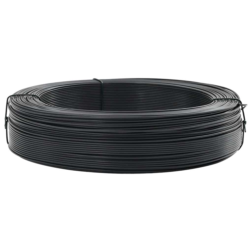 VidaXL Zaunbinde -Gewinde 250 m 2,3 3,8 mm Stahlanthrazit