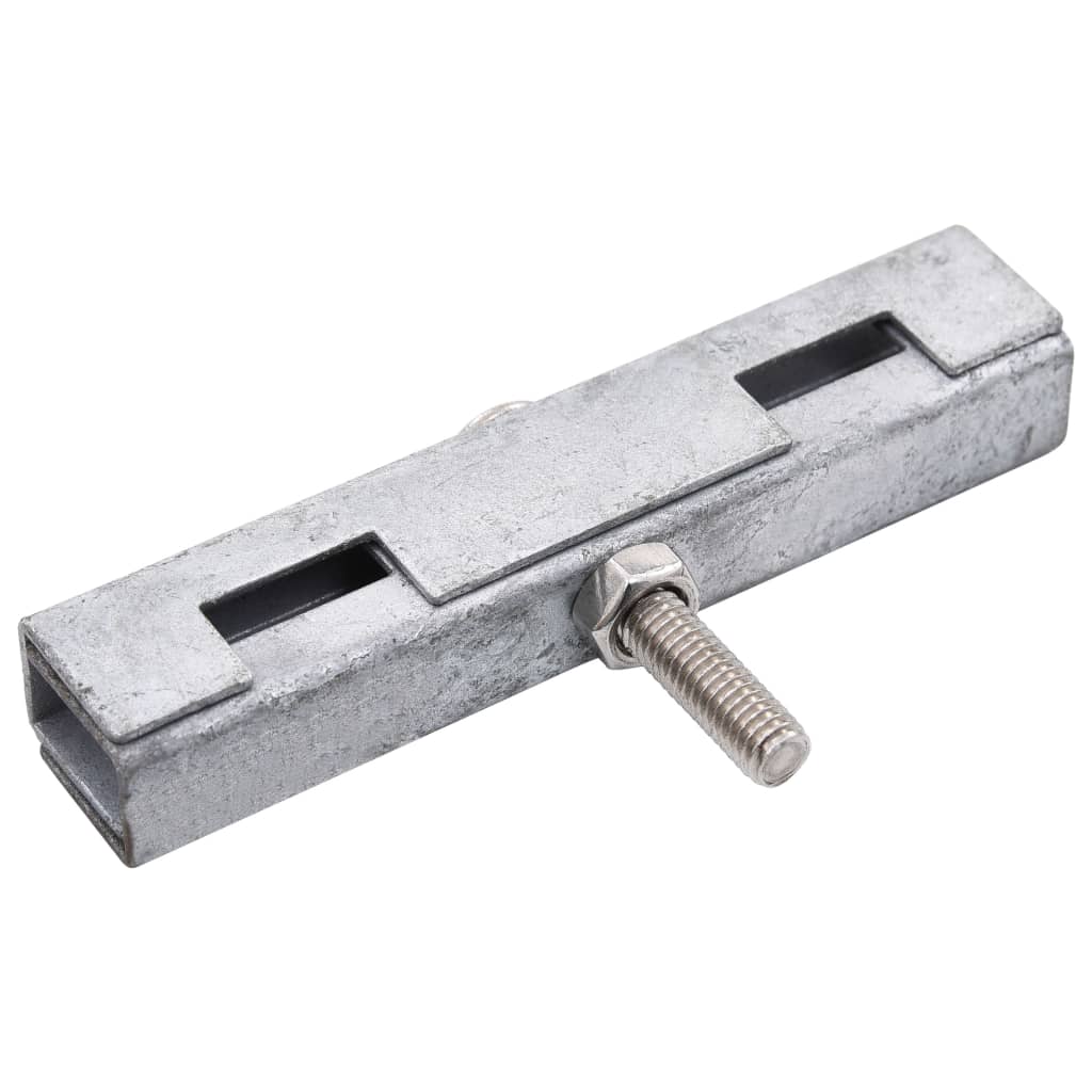 VidaXL U-förmiger Mattenverbinder, 10er-Set, silberfarben