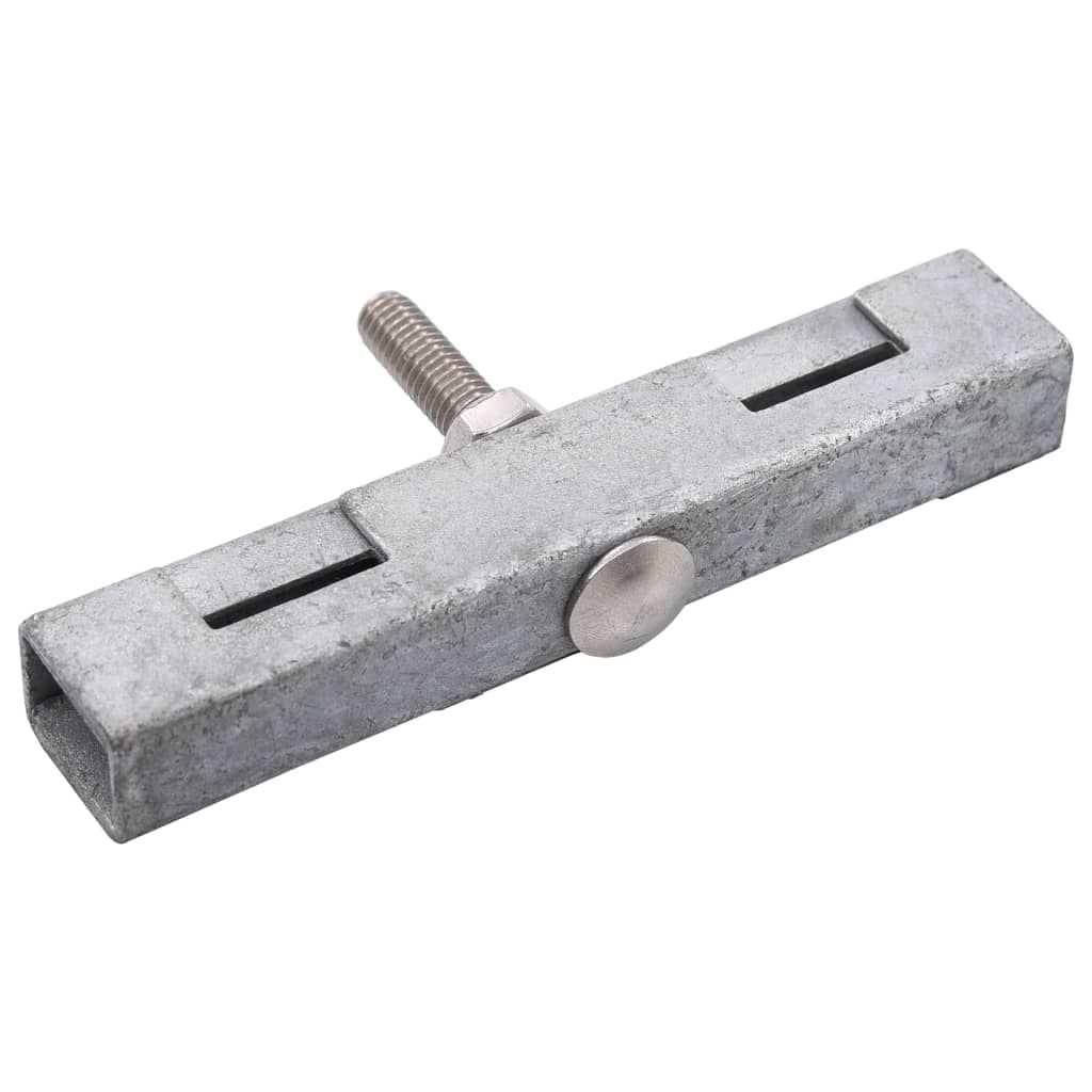 VidaXL U-förmiger Mattenverbinder, 10er-Set, silberfarben