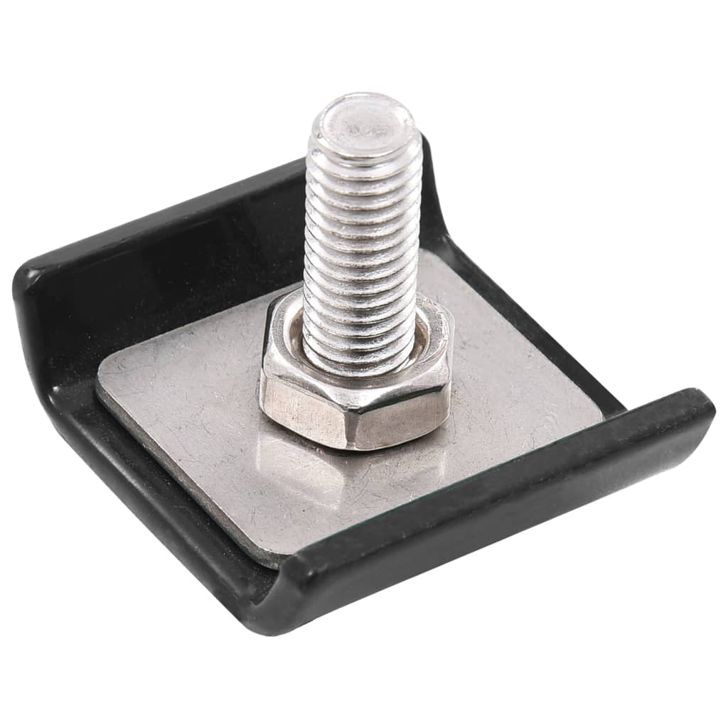 VidaXL Gittermattenverbinder, 25er-Set, Anthrazit