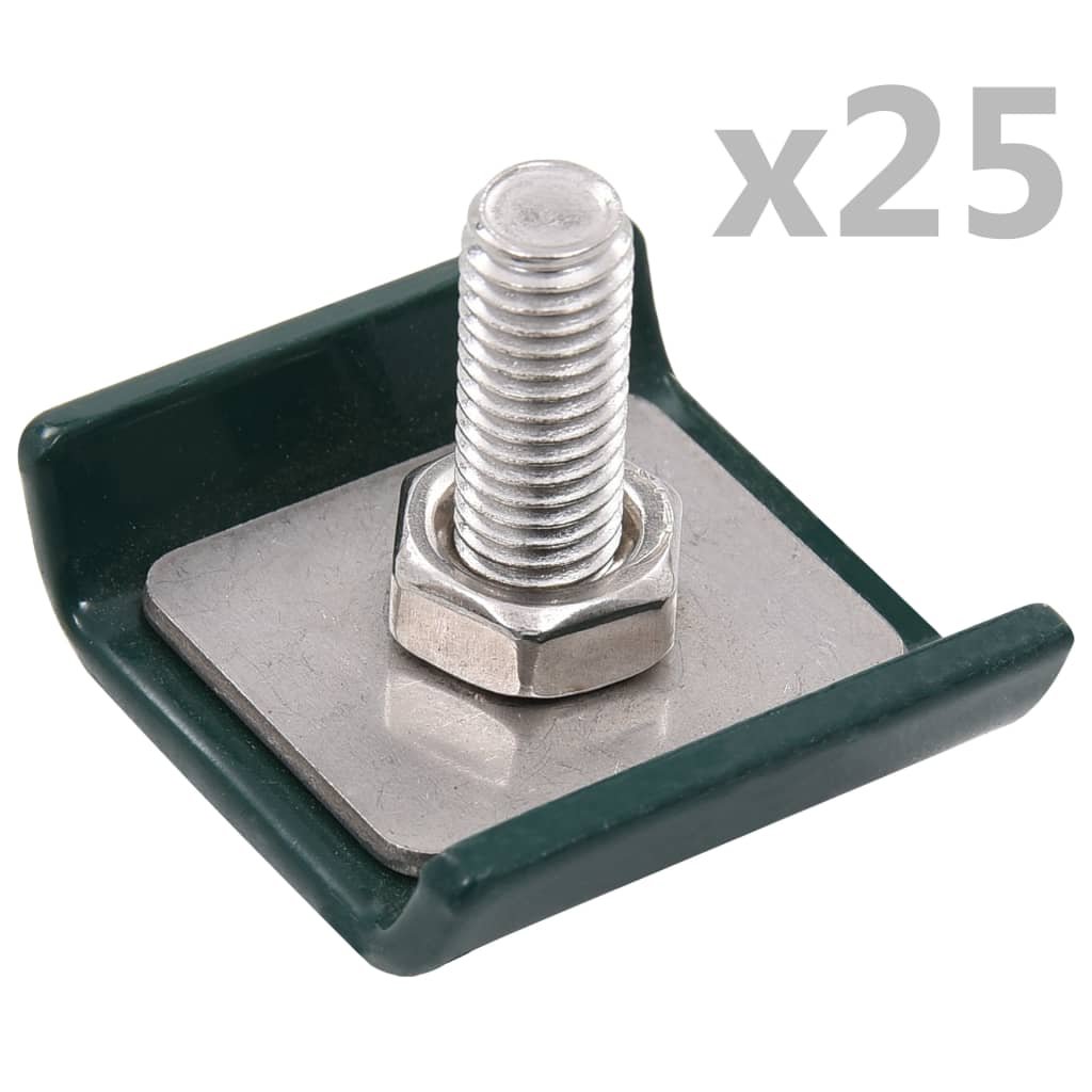VidaXL Grid Mat Connector 25 Sets Grün