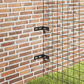 Vidaxl wand hoekverbinding 10 sets antraciet