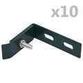 VidaXL Wand-Eckverbinder, 10er-Set, Grün