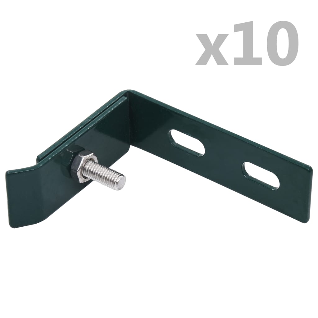 VidaXL Wand-Eckverbinder, 10er-Set, Grün