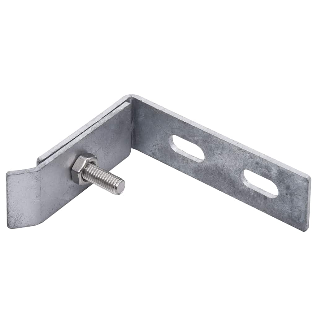 VidaXL Wand-Eckverbinder, 10er-Set, silberfarben