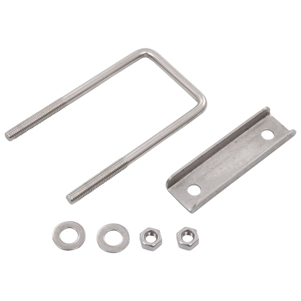 VidaXL U-Verbindung für Zaunpfosten, 25 Sets, 60 x 40 mm