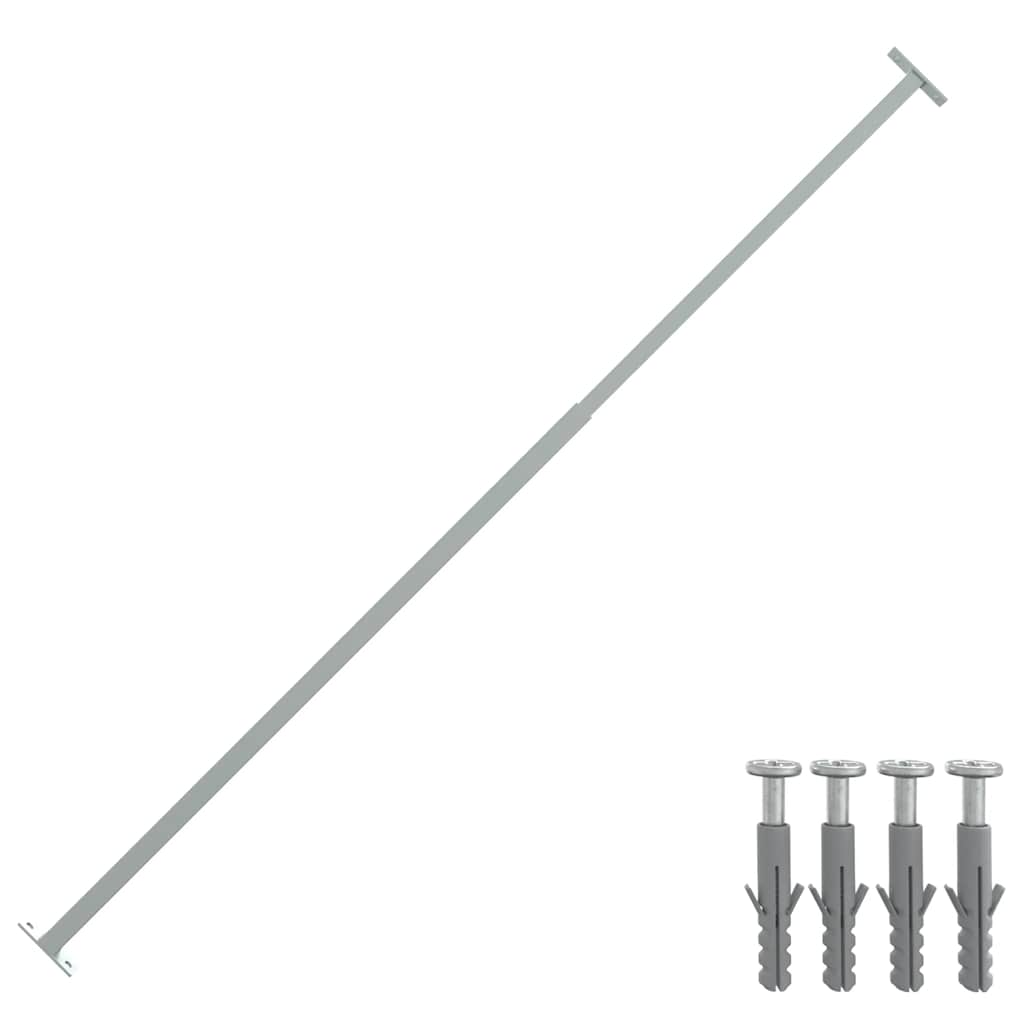 Vidaxl barrièrestang verstelbaar 710-1200 mm