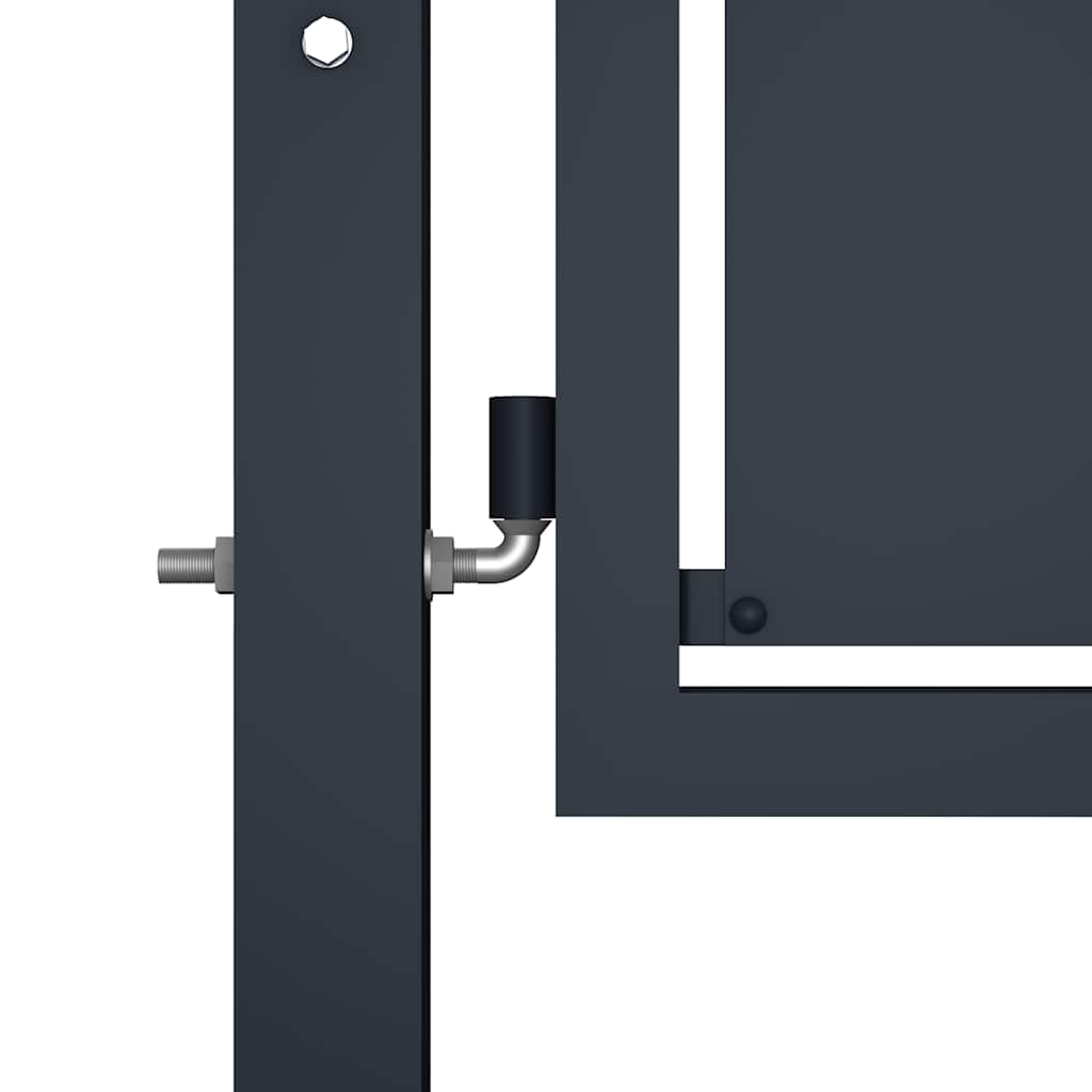 Vidaxl tuinpoort staal 100x150 cm antraciet