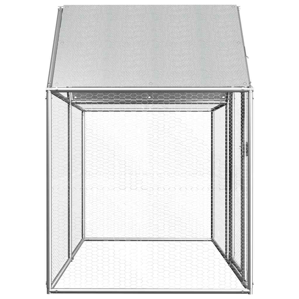 Vidaxx Hühnerauslauf 2x1x1,5 m verzinkter Stahl