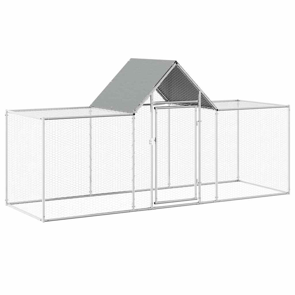 VidaXL Hühnerauslauf 3x1x1,5 m verzinkter Stahl