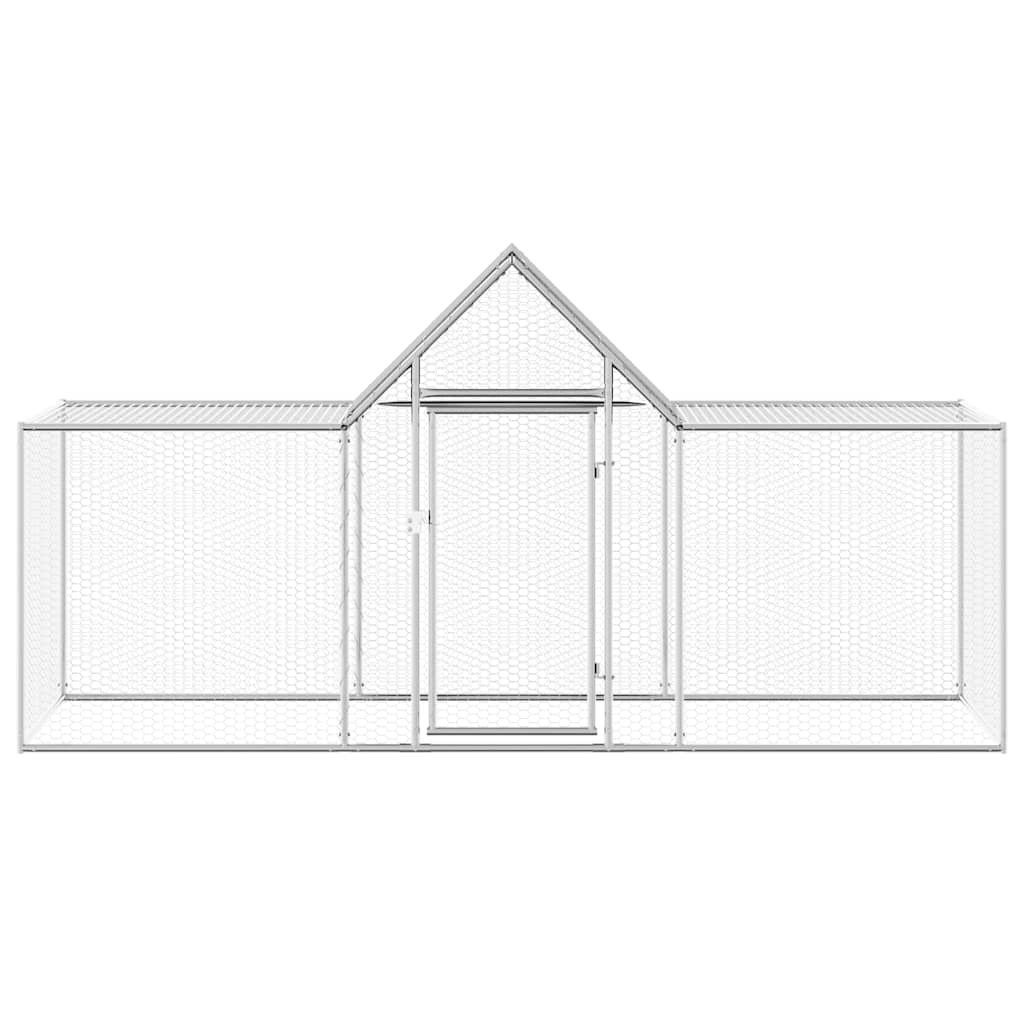 Vidaxl kippenren 3x1x1,5 m gegalvaniseerd staal