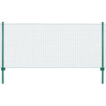 Vidaxl draadgaashek met palen 25x0,5 m staal groen