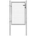 Vidaxl tuinpoort gegalvaniseerd staal 100x100 cm zilver