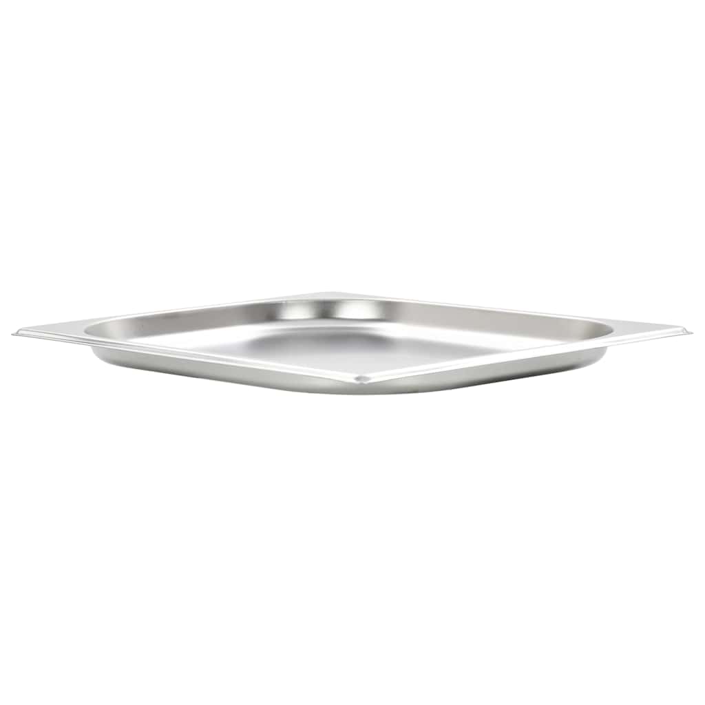 VIDAXL GASTRONOMIEBEHÄLTER 8-teilig GN 1 2 20 mm Edelstahl