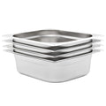 VidaXL Gastronorm-Behälter, 4 Stück, Größe 1, 2, 100 mm, Edelstahl