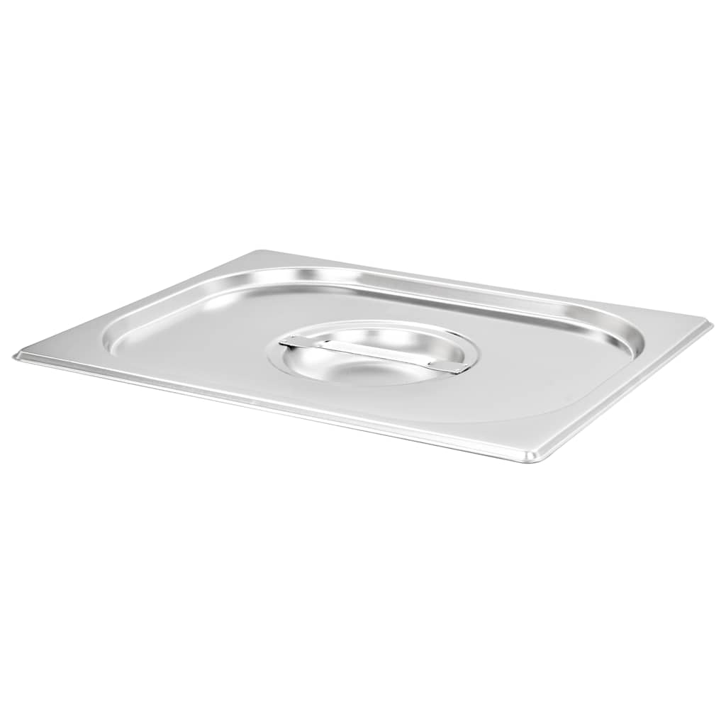 VidaXL Deckel, 2 Stück für GN 1/2 Schüsseln, Edelstahl