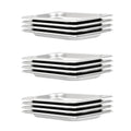 Vidaxl gastronormbakken 12 st gn 1 4 20 mm roestvrij staal