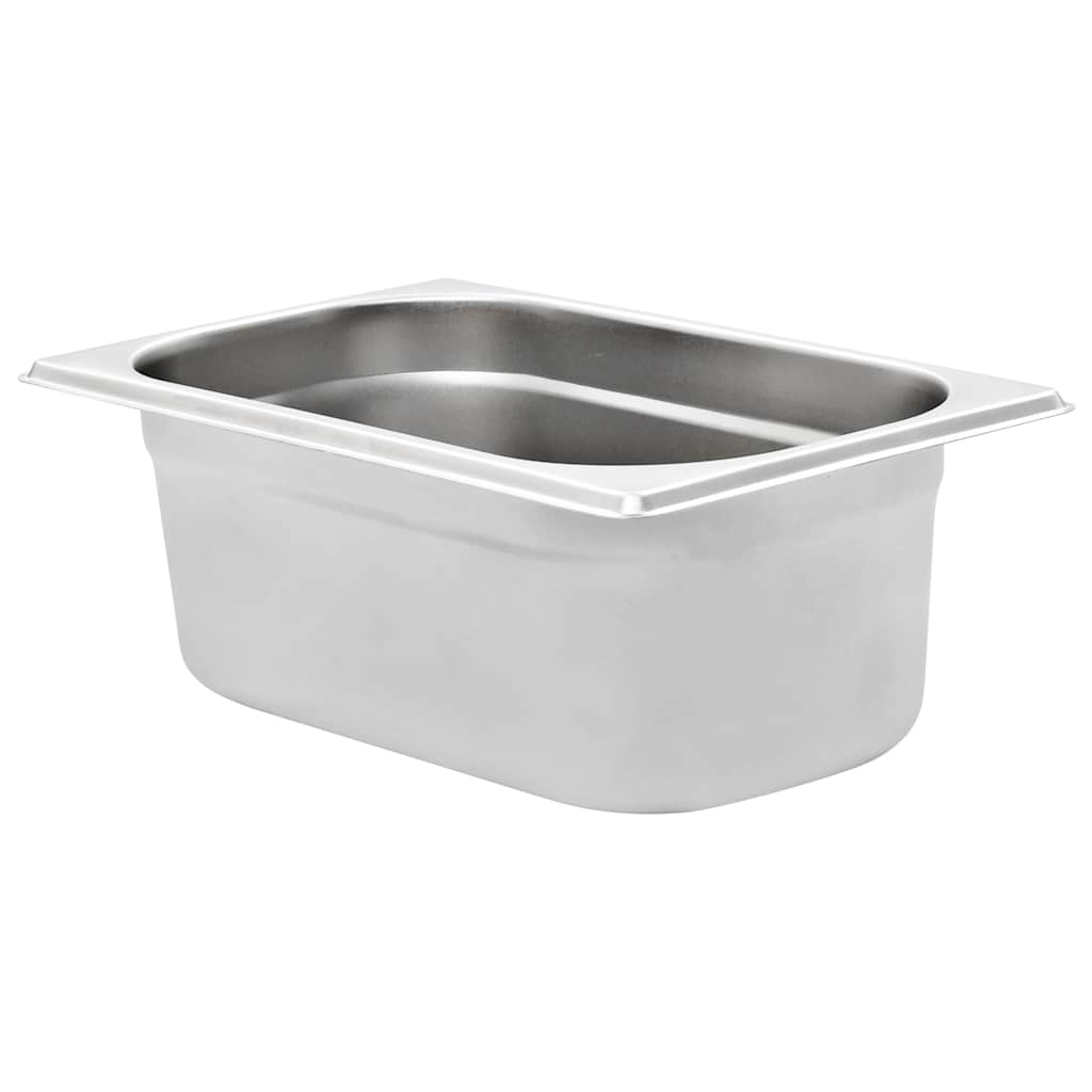 VidaXL Gastronorm-Behälter, 8 Stück, gn 1 4, 100 mm, Edelstahl