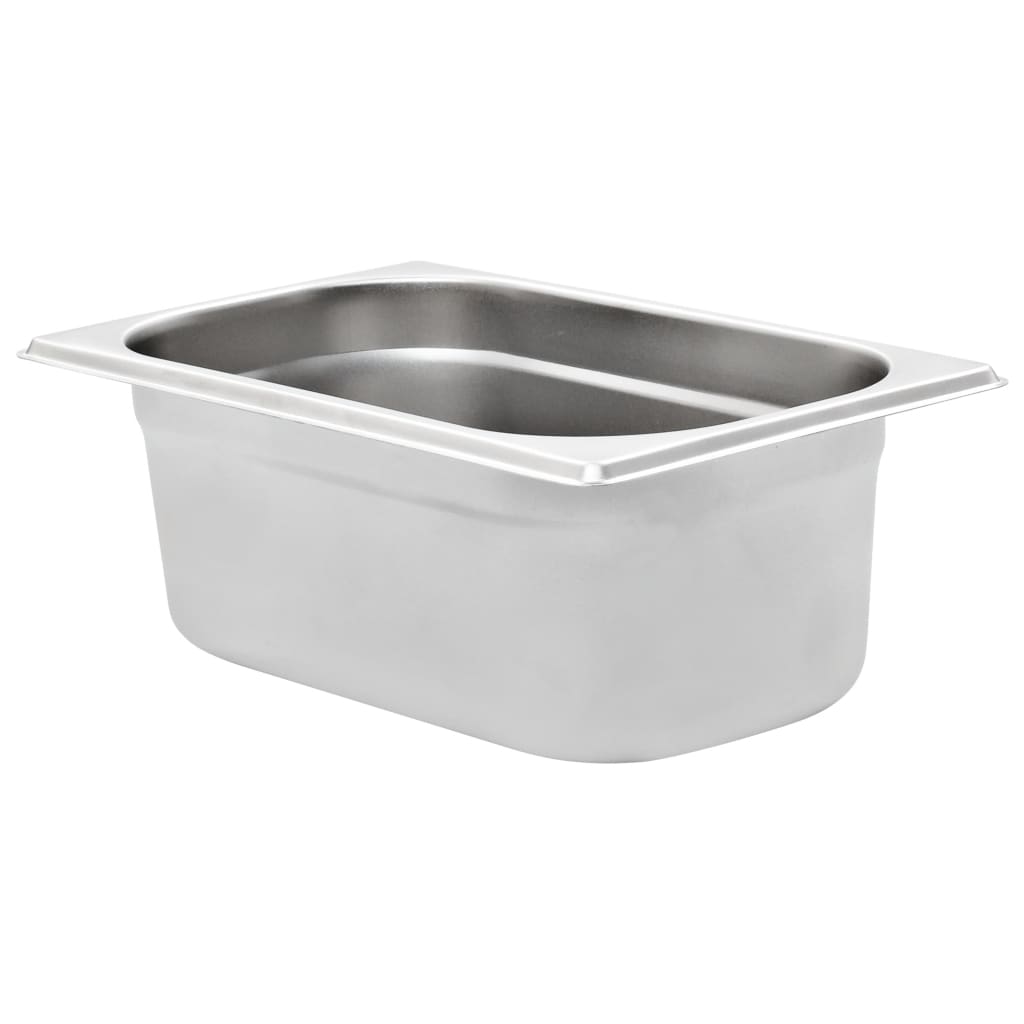 VidaXL Gastronorm-Behälter, 8 Stück, gn 1 4, 100 mm, Edelstahl
