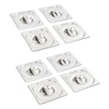 VidaXL Deckel, 8 Stück für GN 1 6 Schüsseln, Edelstahl