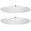 Vidaxl regendouchekop 2 st rond 50 cm roestvrij staal