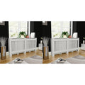 Vidaxl radiatorombouw 2 st 172 cm mdf wit