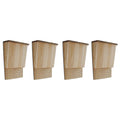Vidaxl vleermuizenkasten 4 st 22x12x34 cm hout