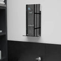 Vidaxl wandspiegel met schap 20x40 cm gehard glas