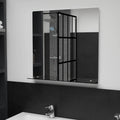 Vidaxl wandspiegel met schap 60x60 cm gehard glas