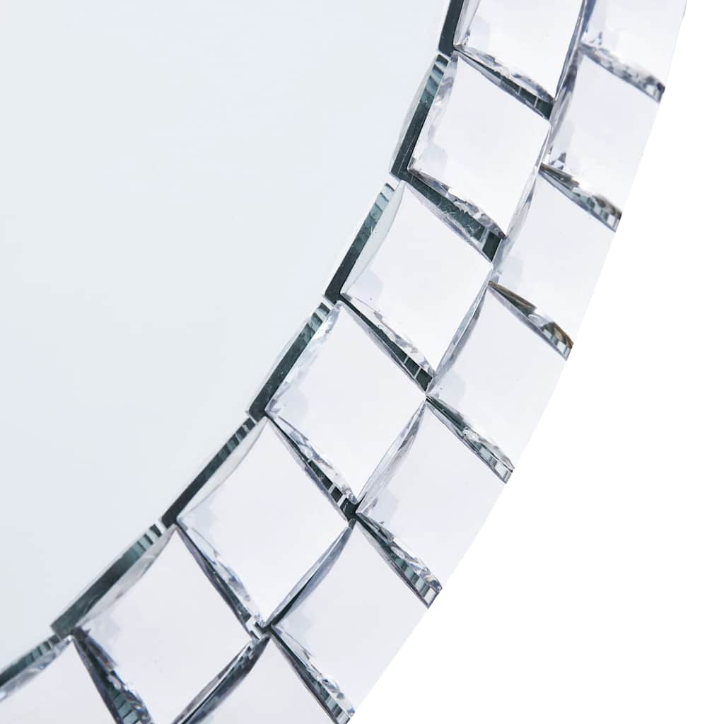 VidaXL Wandspiegel 40 cm, gehärtetes Glas