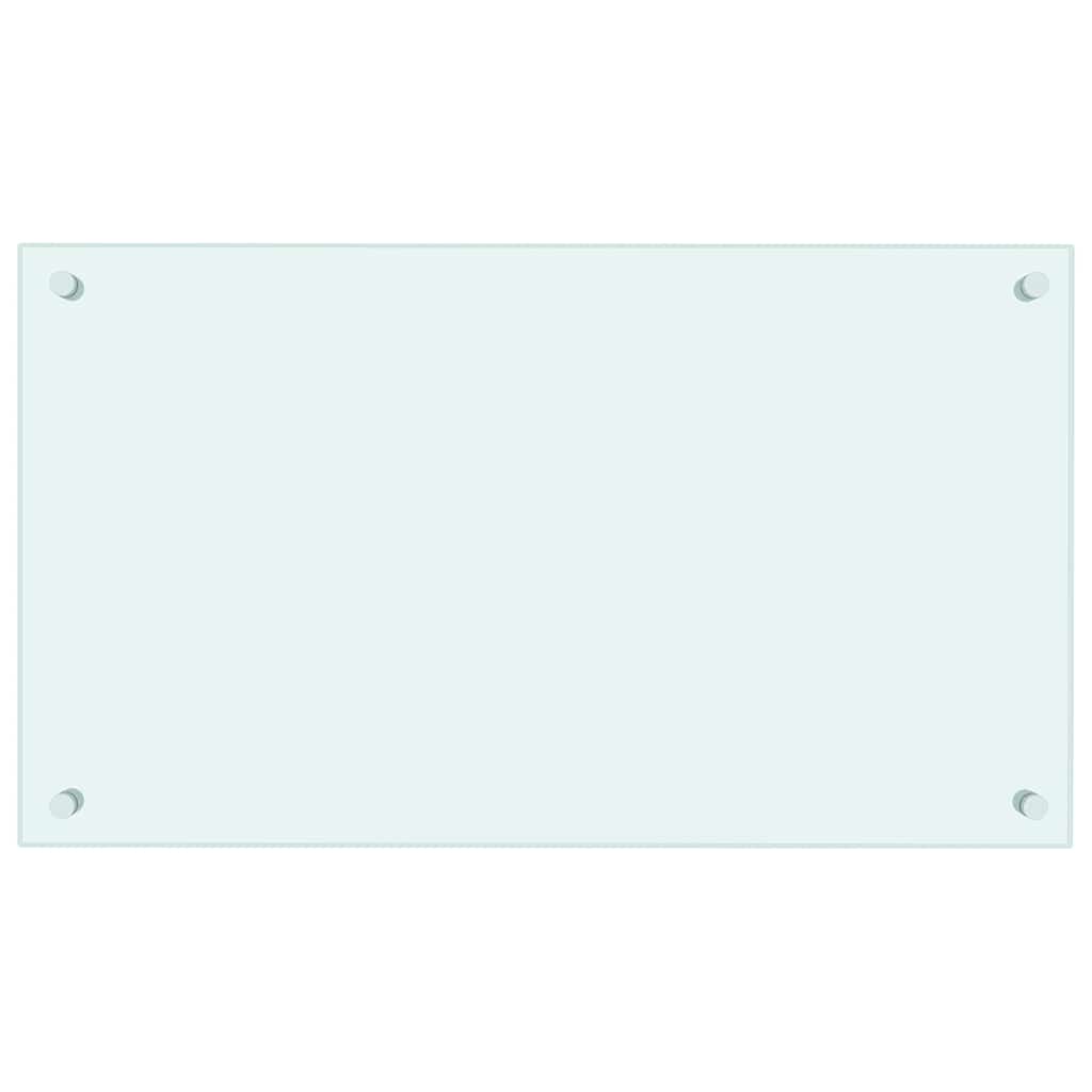 VidaXL Küchenrückwand 70x40 cm, gehärtetes Glas, Weiß