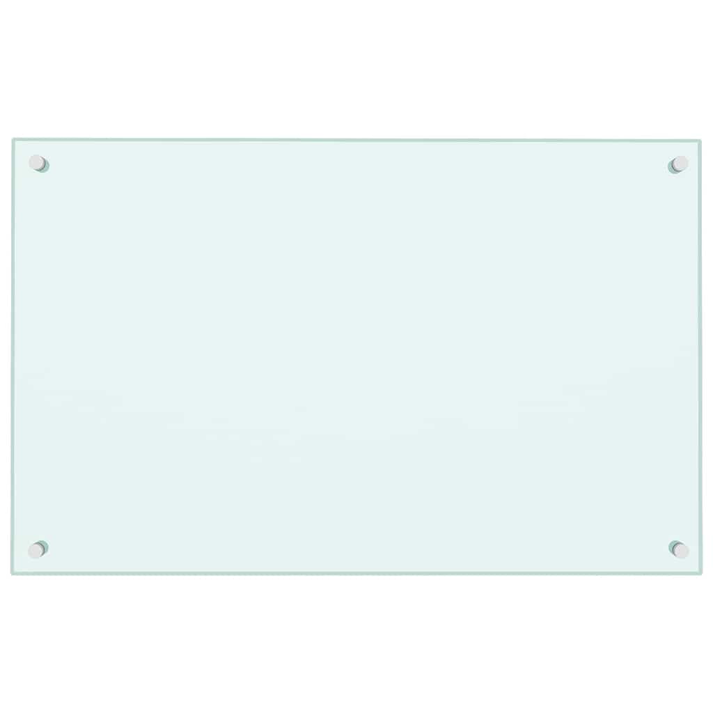 Vidaxl spatscherm keuken 80x50 cm gehard glas melkwit