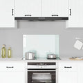 Vidaxl spatscherm keuken 80x50 cm gehard glas melkwit